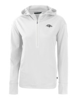 Baltimore Ravens Mono Cutter & Buck Daybreak Eco Recycled Womens Half Zip Hoodie WH_MANN_HG 1