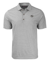 San Francisco 49ers Mono Cutter & Buck Forge Eco Heather Stripe Stretch Recycled Mens Polo EGH_MANN_HG 1