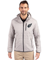 Arizona Cardinals Mono Cutter & Buck Rainier Primaloft Eco Mens Full Zip Hooded Jacket POL_PRO_HG 