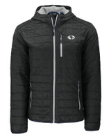 San Francisco 49ers Mono Cutter & Buck Rainier Primaloft Eco Mens Full Zip Hooded Jacket BL_MANN_HG 1