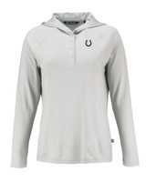 Indianapolis Colts Mono Cutter & Buck Coastline Epic Comfort Eco Recycled Womens Hooded Shirt CNC_MANN_HG 1