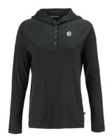 Pittsburgh Steelers Mono Cutter & Buck Coastline Epic Comfort Eco Recycled Womens Hooded Shirt BL_MANN_HG 1