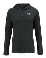 San Francisco 49ers Mono Cutter & Buck Coastline Epic Comfort Eco Recycled Womens Hooded Shirt BL_MANN_HG 1