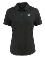 San Francisco 49ers Mono Cutter & Buck Coastline Epic Comfort Eco Recycled Womens Polo BL_MANN_HG 1