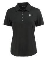 Pittsburgh Steelers Mono Cutter & Buck Coastline Epic Comfort Eco Recycled Womens Polo BL_MANN_HG 1