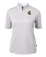 Mountain Brook High School - Cutter & Buck Virtue Eco Pique Stripe Recycled Womens Top POL_MANN_HG 1