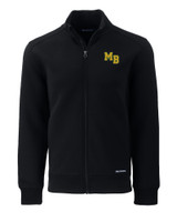 Mountain Brook High School Cutter & Buck Roam Recycled Buttery-Soft Knit Mens Full Zip Jacket Black Mannequin