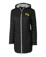 Mountain Brook High School Cutter & Buck Rainier PrimaLoft®  Womens Eco Insulated Hooded Long Coat BL_MANN_HG 1