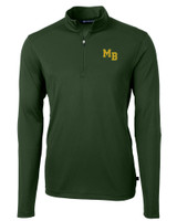 Mountain Brook High School Cutter & Buck Virtue Eco Pique Recycled Quarter Zip Mens Pullover HT_MANN_HG 1