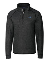 James Clemens High School Cutter & Buck Mainsail Sweater-Knit Mens Half Zip Jacket Charcoal Heather Mannequin