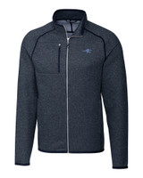 James Clemens High School Cutter & Buck Mainsail Sweater-Knit Mens Full Zip Jacket Liberty Navy Heather Mannequin