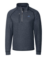 James Clemens High School Cutter & Buck Mainsail Sweater-Knit Mens Big and Tall Half Zip Pullover Jacket LNH_MANN_HG 1