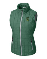 Mountain Brook High School - Cutter & Buck Rainier Recycled Insulated Puffer Womens Full Zip Vest Hunter Melange Mannequin