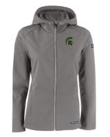 Mountain Brook High School - Cutter & Buck Evoke Recycled Honeycomb Fleece Womens Full Zip Jacket Elemental Grey Mannequin