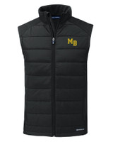 Mountain Brook High School Cutter & Buck Evoke Hybrid Eco Softshell Recycled Mens Full Zip Vest BL_MANN_HG 1