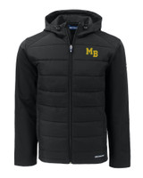 Mountain Brook High School Cutter & Buck Evoke Hybrid Eco Softshell Recycled Full Zip Mens Hooded Jacket BL_MANN_HG 1