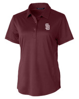 Marjory Stoneman Douglas High School Cutter & Buck Prospect Eco Textured Stretch Recycled Womens Short Sleeve Polo BRD_MANN_HG 1