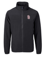 Marjory Stoneman Douglas High School Cutter & Buck Charter Recycled Packable Mens Full Zip Jacket Black Mannequin