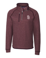 Marjory Stoneman Douglas High School Cutter & Buck Mainsail Sweater-Knit Mens Half Zip Pullover Jacket BRH_MANN_HG 1