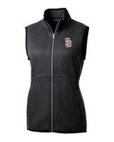 Marjory Stoneman Douglas High School Cutter & Buck Mainsail Sweater Knit Womens Full Zip Vest CCH_MANN_HG 1