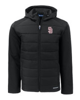 Marjory Stoneman Douglas High School Cutter & Buck Evoke Hybrid Eco Softshell Recycled Full Zip Mens Big & Tall Hooded Jacket BL_MANN_HG 1