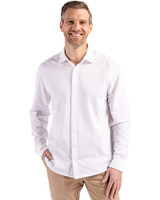 Cutter & Buck Advantage Eco Mens Long Sleeve Soft Button Down Shirt WH_PRO_HG 1