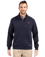 New York Jets Americana - Cutter & Buck Roam Eco Recycled Full Zip Mens Big & Tall Jacket Navy Blue Front