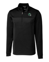 New York Jets NFL Helmet Cutter & Buck Traverse Stretch Stripe Eco Quarter Zip Mens Big and Tall Pullover BL_MANN_HG 1