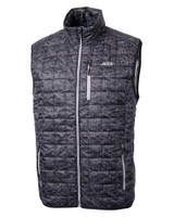 New York Jets Mono Cutter & Buck Rainier PrimaLoft® Mens Eco Insulated Full Zip Printed Puffer Vest BL_MANN_HG 1