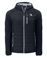 Cleveland Guardians Mono Cutter & Buck Rainier Primaloft Mens Eco Full Zip Hybrid Jacket BL_MANN_HG 1