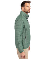 South Florida Bulls Swinging Rocky Cutter & Buck Rainier PrimaLoft® Mens Eco Insulated Full Zip Puffer Jacket Hunter Melange Side