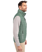 South Florida Bulls Swinging Rocky Cutter & Buck Rainier PrimaLoft® Mens Eco Insulated Full Zip Puffer Vest Hunter Melange Side