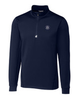 Seattle Mariners Mono Cutter & Buck Traverse Stretch Quarter Zip Mens Big and Tall Pullover LYN_MANN_HG 1