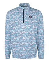Seattle Mariners Mono Cutter & Buck Traverse Stretch Camo Print Eco Quarter Zip Mens Pullover IND_MANN_HG 1