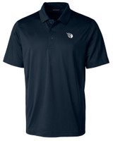 Cleveland Guardians Mono Cutter & Buck Prospect Eco Textured Stretch Recycled Mens Short Sleeve Polo NVBU_MANN_HG 1