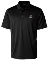 Miami Marlins Mono Cutter & Buck Prospect Eco Textured Stretch Recycled Mens Short Sleeve Polo BL_MANN_HG 1