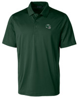 New York Jets NFL Helmet Cutter & Buck Prospect Eco Textured Stretch Recycled Mens Short Sleeve Polo HT_MANN_HG 1