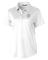 Milwaukee Brewers Mono Cutter & Buck Prospect Eco Textured Stretch Recycled Womens Short Sleeve Polo WH_MANN_HG 1