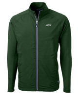 New York Jets Cutter & Buck Adapt Eco Knit Hybrid Recycled Mens Full Zip Jacket HT_MANN_HG 1