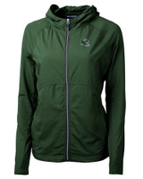 New York Jets NFL Helmet Cutter & Buck Adapt Eco Knit Hybrid Recycled Womens Full Zip Jacket HT_MANN_HG 1