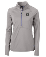 Houston Astro Mono Cutter & Buck Adapt Eco Knit Stretch Recycled Womens Half Zip Pullover POL_MANN_HG 1