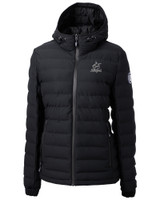 Miami Marlins Mono Cutter & Buck Mission Ridge Repreve® Eco Insulated Womens Puffer Jacket BL_MANN_HG 1