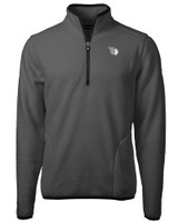 Cleveland Guardians Mono Cutter & Buck Cascade Eco Sherpa Fleece Mens Quarter Zip Jacket EGBL_MANN_HG 1