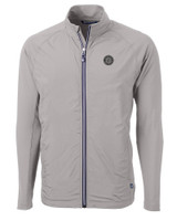 Seattle Mariners Mono Cutter & Buck Adapt Eco Knit Hybrid Recycled Mens Big & Tall Full Zip Jacket POL_MANN_HG 1