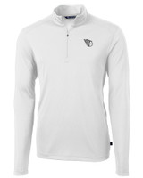 Cleveland Guardians Mono Cutter & Buck Virtue Eco Pique Recycled Quarter Zip Mens Big & Tall Pullover WH_MANN_HG 1