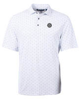 Seattle Mariners Mono Cutter & Buck Virtue Eco Pique Tile Print Recycled Mens Big & Tall Polo WH_MANN_HG 1