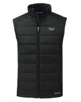 Tampa Bay Rays Mono Cutter & Buck Evoke Hybrid Eco Softshell Recycled Mens Full Zip Vest BL_MANN_HG 1