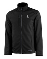 Chicago White Sox Mono Cutter & Buck Evoke Eco Softshell Recycled Full Zip Mens Jacket BL_MANN_HG 1