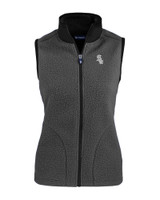 Chicago White Sox Mono Cutter & Buck Cascade Eco Sherpa Fleece Womens Vest EGBL_MANN_HG 1