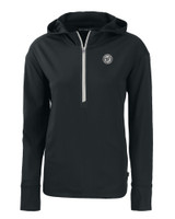 Washington Nationals Mono Cutter & Buck Daybreak Eco Recycled Womens Half Zip Hoodie BL_MANN_HG 1